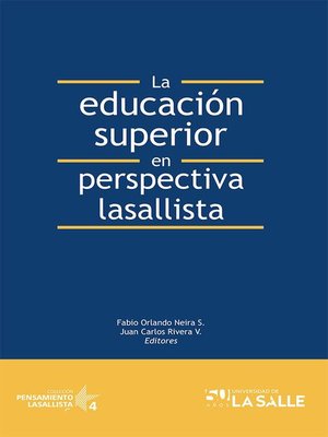 cover image of La educación superior en perspectiva lasallista